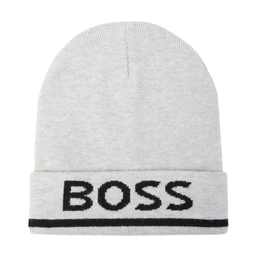 Boss Boys Logo Beanie / Gray